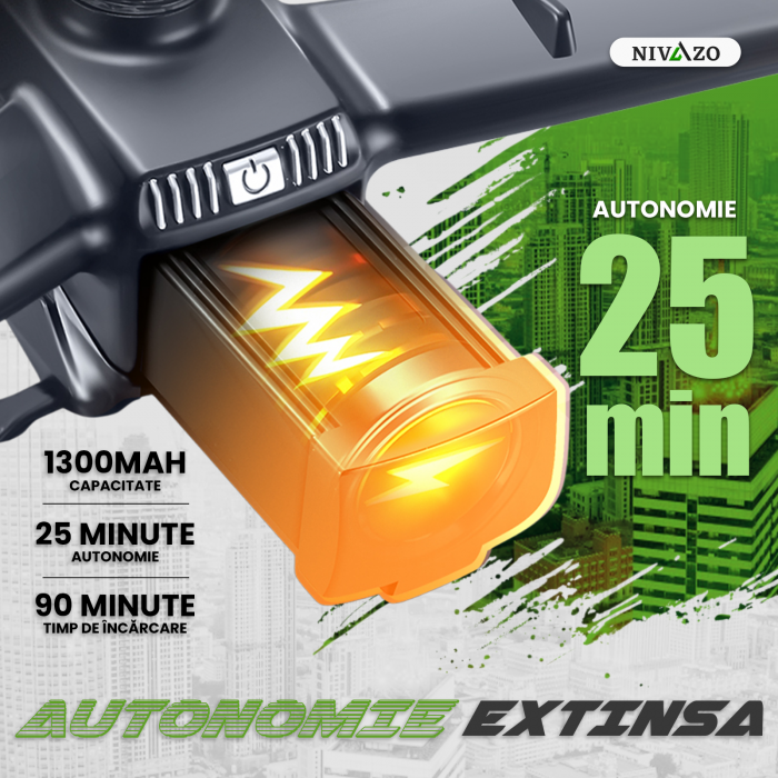 Dronă Nivazo GT6, acumulator 1300mAh, autonomie pana la 18 minute [5]
