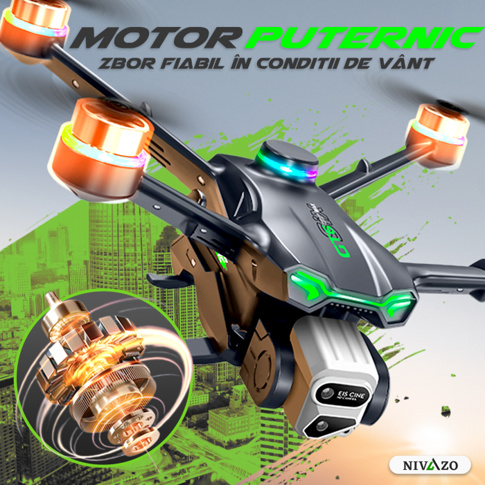 Dronă Nivazo GT6, acumulator 1300mAh, autonomie pana la 18 minute [3]