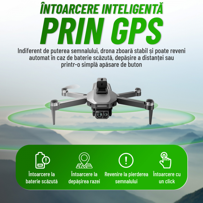 Dronă Nivazo K619 MAX acumulator 3000mAh, autonomie până la 25 minute [6]
