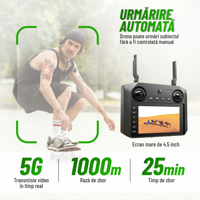 Dronă Nivazo K619 MAX acumulator 3000mAh, autonomie până la 25 minute [7]