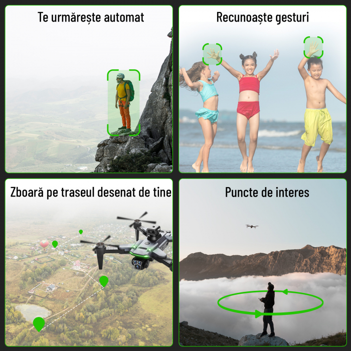 Dronă Nivazo S166, acumulator 3000mAh, autonomie până la 20 minute [5]