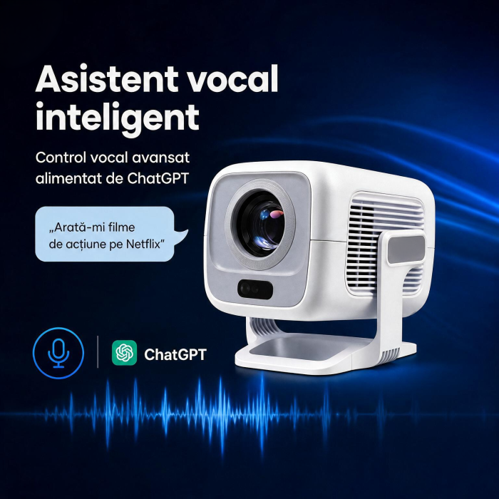 Videoproiector Smart NIVAZO X3 Full HD alb cu telecomandă [5]