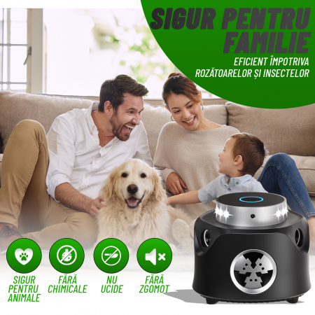 Aparat impotriva rozatoarelor, Nivazo® UR03, cu telefomanda, anti rozatoare, acoperire 360⁰, raza actiune 120m2 [6]