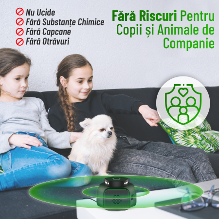 Aparat ultrasunete soareci UR02, 4 moduri functionare, acoperire 360, lumina stroboscopica [6]
