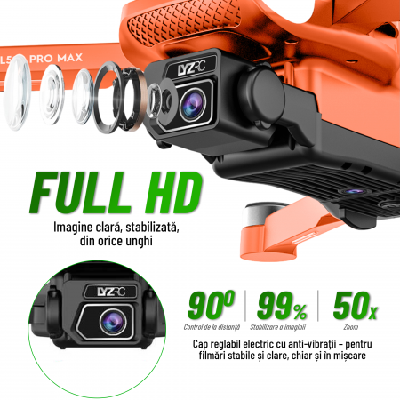 Dronă L500 Pro Max, acumulator 2200mAh, autonomie pana la 25 minute [4]