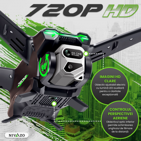 Dronă Nivazo GT6, acumulator 1300mAh, autonomie pana la 18 minute [1]