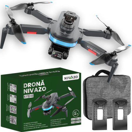 Dronă Nivazo KF108, acumulator 2200mAh, autonomie până la 22 minute [6]