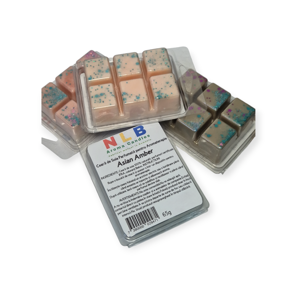 Ceară Parfumată din Soia pentru Aromaterapie, Asian Amber, 65g [2]