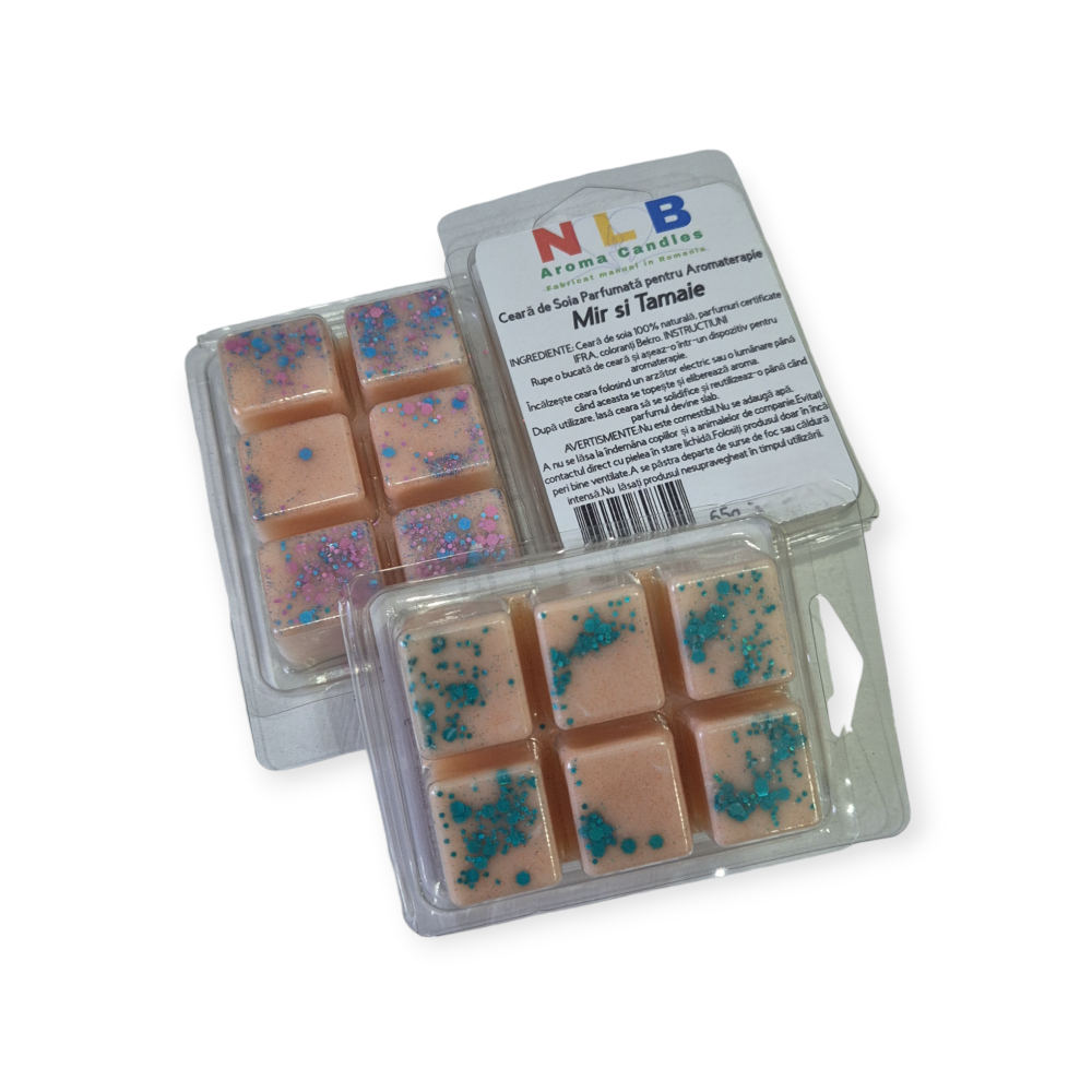 Ceară Parfumată din Soia pentru Aromaterapie, Mir și Tămâie, 65g [2]