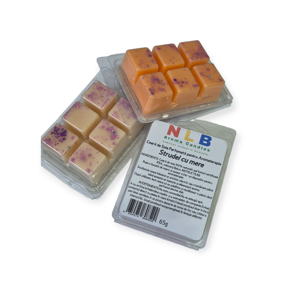 Ceară Parfumată din Soia pentru Aromaterapie, Strudel cu mere, 65g [2]
