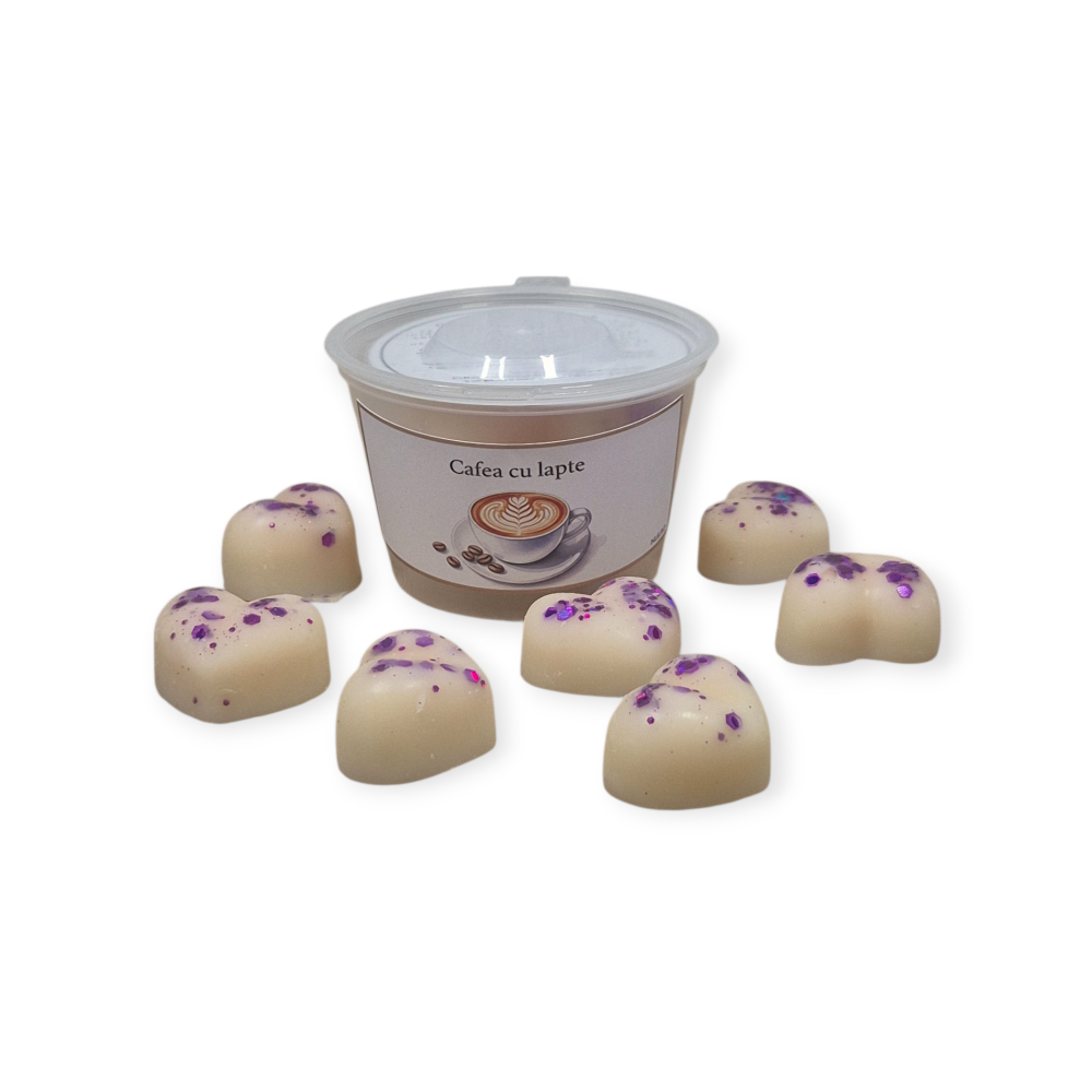 Ceară soia parfumată Cafea cu lapte – aromă intensă și energizantă 40g [1]