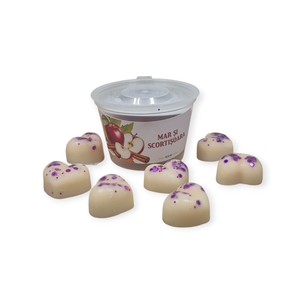 Ceară soia parfumată Măr și Scorțișoară – aromă caldă și dulce 40g [1]