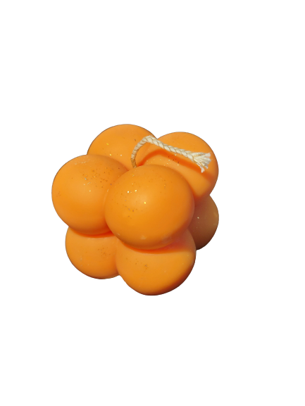 Lumanare decotativa parfumata, Thai Lime & Mango, ceara soia, handmade, vegan, Cub Bubble, 37g [1]