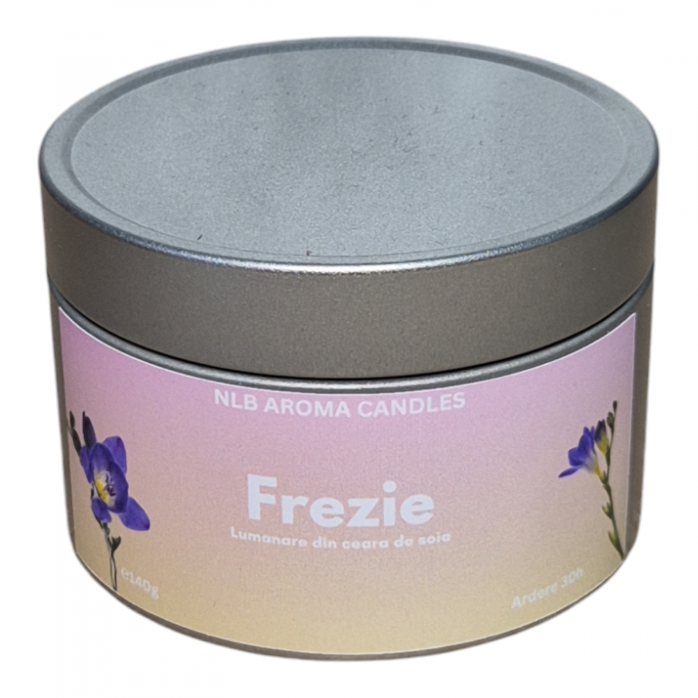 Lumânare Parfumată Frezie – Handmade din Ceară de Soia, 140g [2]