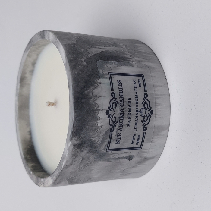 Lumanare parfumata, Ciocolata, ceara soia, fitil bumbac, handmade, nontoxic, 120 g [6]
