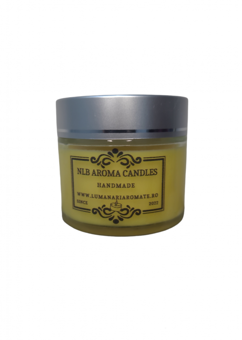 Lumanare Parfumată din Ceară de Soia, Aroma Merișoare și Portocală, Handmade, 40 g [1]