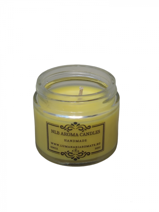 Lumanare Parfumată din Ceară de Soia, Aroma Merișoare și Portocală, Handmade, 40 g [3]