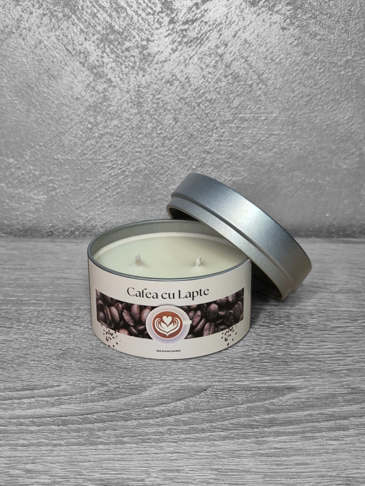 Lumanare parfumata din ceara de soia, Cafea cu Lapte, Handmade, 140g [3]