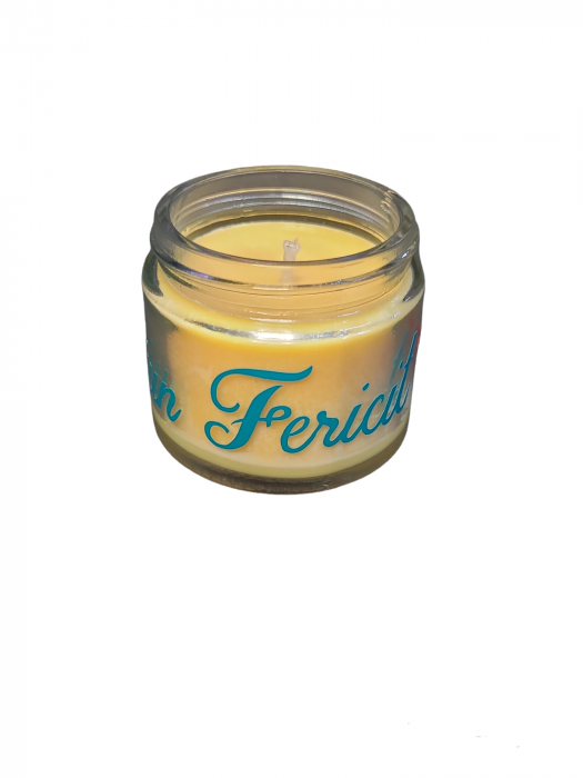 Lumanare parfumata din ceara de soia Craciun Fericit Merisoare si Portocala 40 g [3]