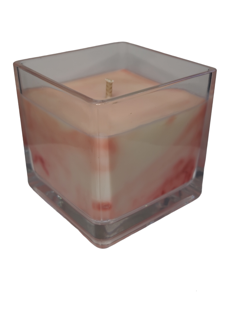 Lumânare Parfumată din Ceară de Soia, Efect Marble, handmade, Fructe de Padure, 220g [2]