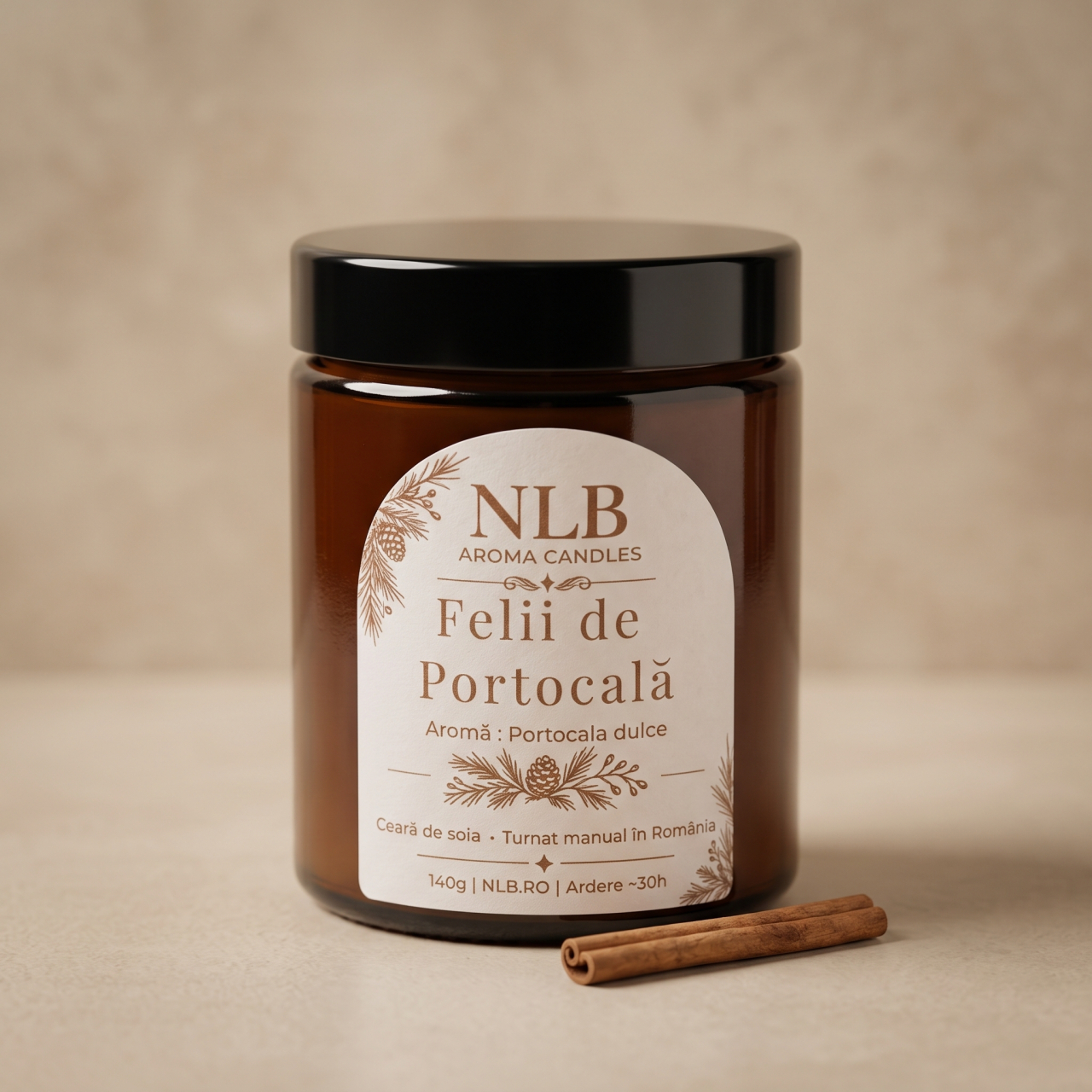 Lumânare Parfumată din Ceară de Soia "Felii de Portocală" - Portocală Dulce, 140g [3]