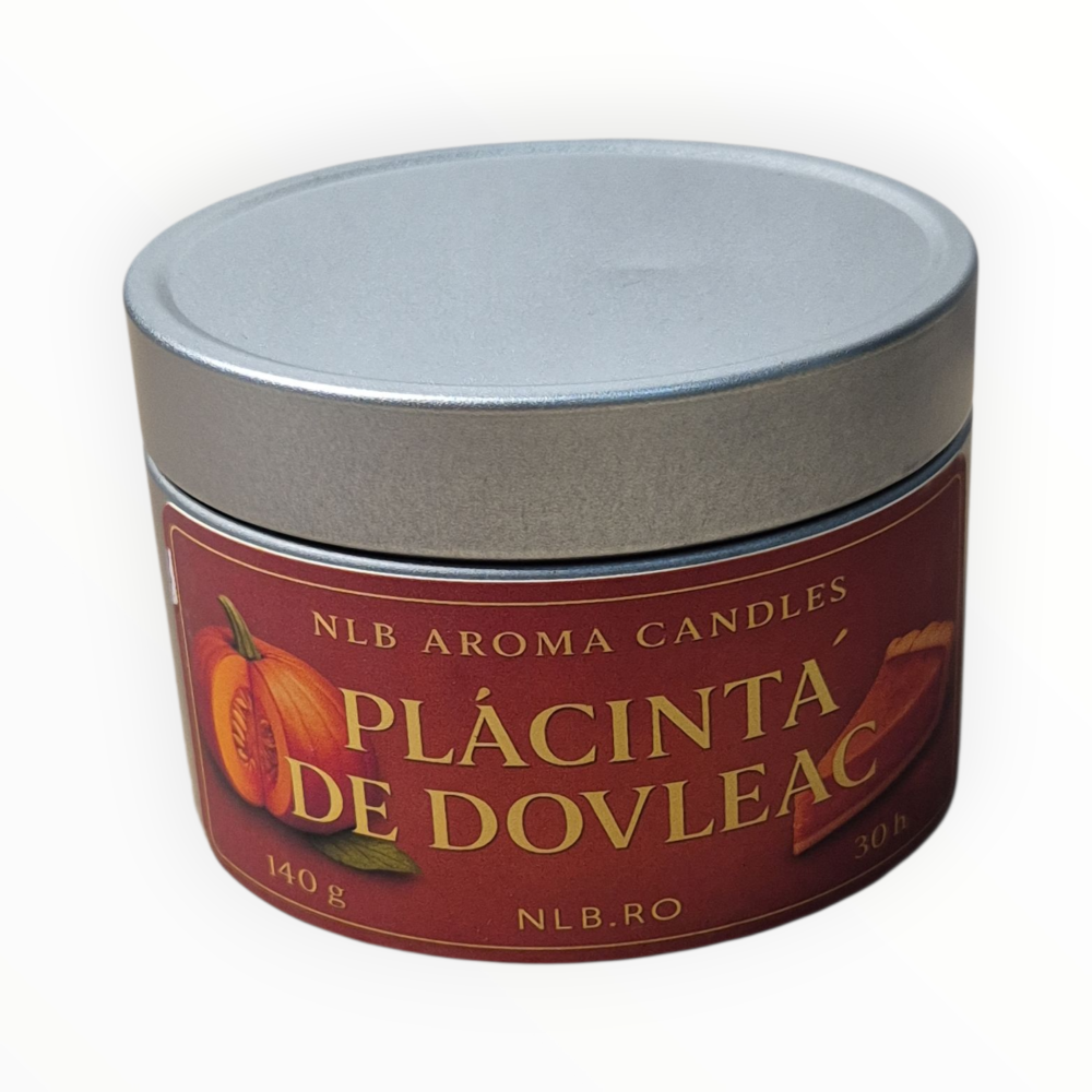 Lumânare Parfumată din ceara de soia, handmade, Plăcintă cu Dovleac 140g [6]