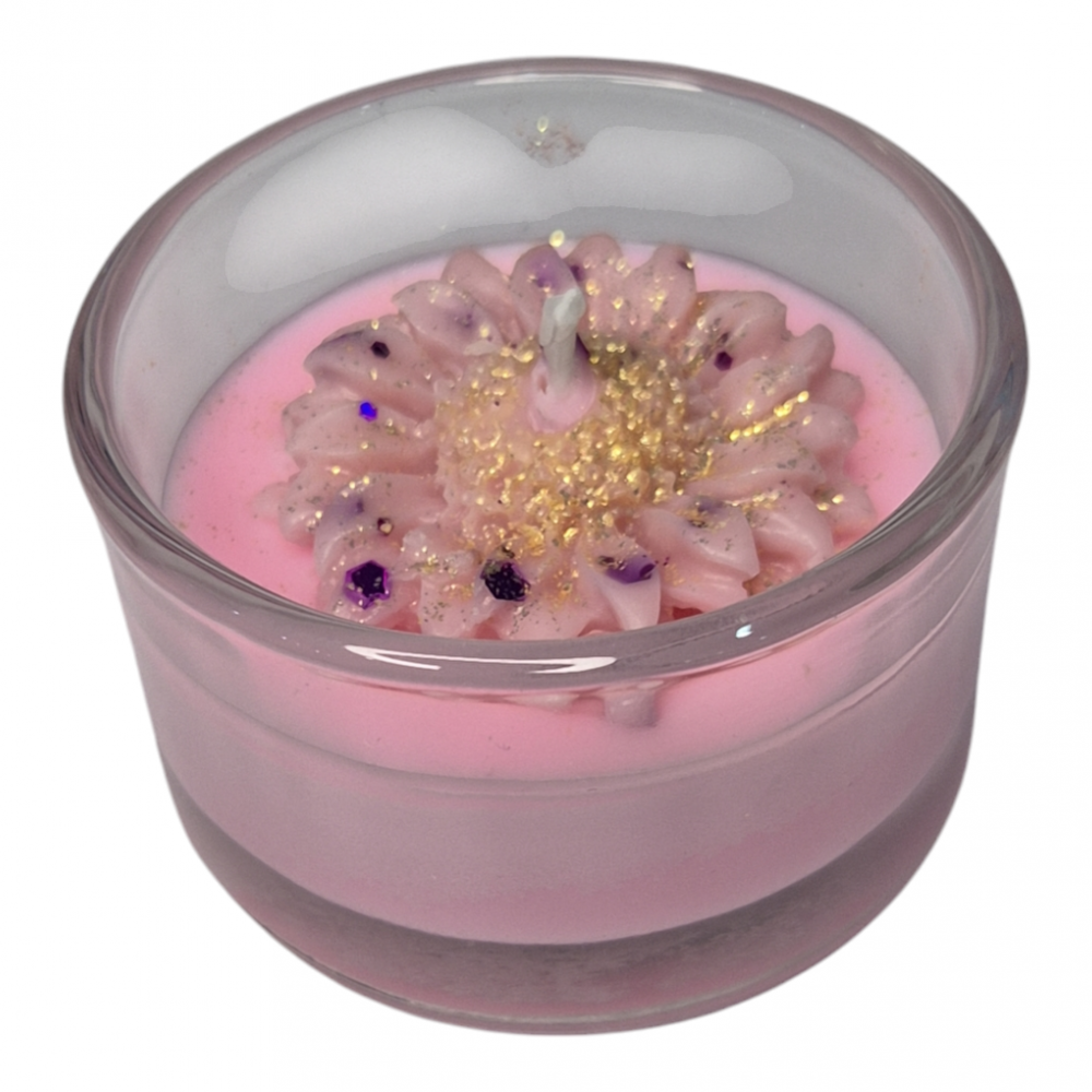Lumânare parfumată din ceară de soia Magnolia Cherry 22g – handmade [3]