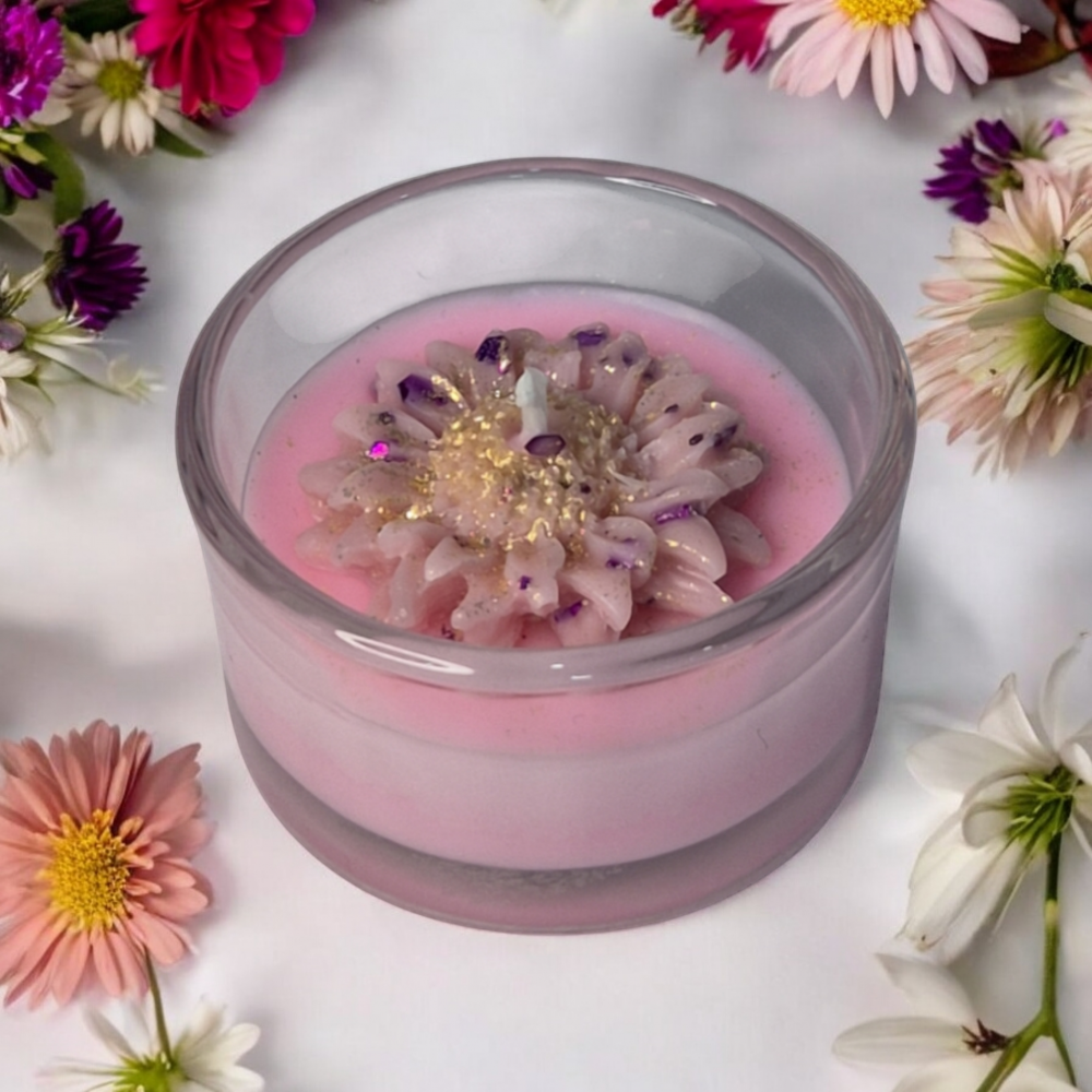 Lumânare parfumată din ceară de soia Magnolia Cherry 22g – handmade [2]