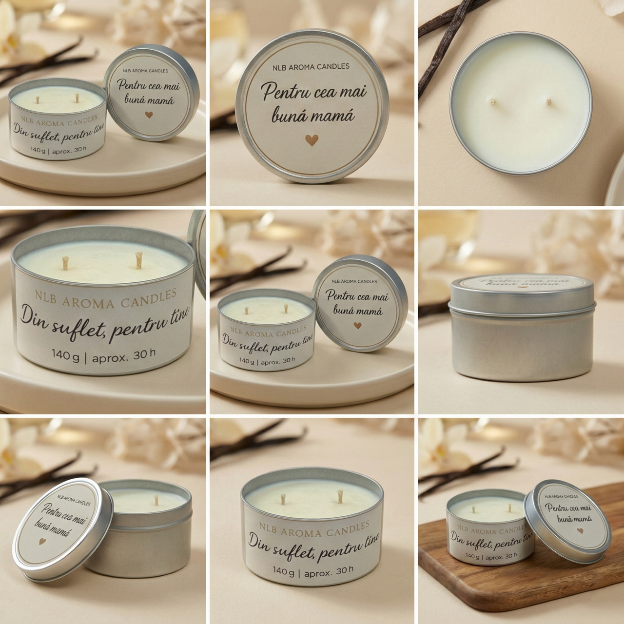 Lumânare parfumată din ceară de soia – Pentru cea mai bună mamă 140g [4]
