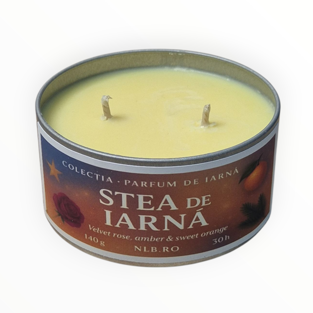 Lumânare parfumată din ceară de soia – Stea de Iarnă – Handmade | 140g [3]