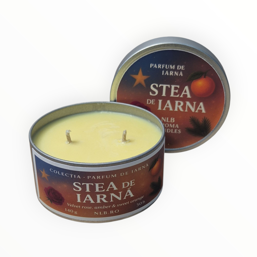 Lumânare parfumată din ceară de soia – Stea de Iarnă – Handmade | 140g [4]