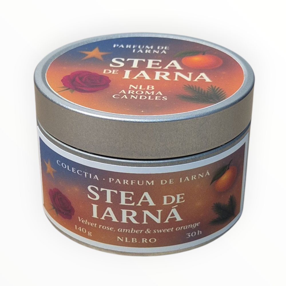 Lumânare parfumată din ceară de soia – Stea de Iarnă – Handmade | 140g [5]