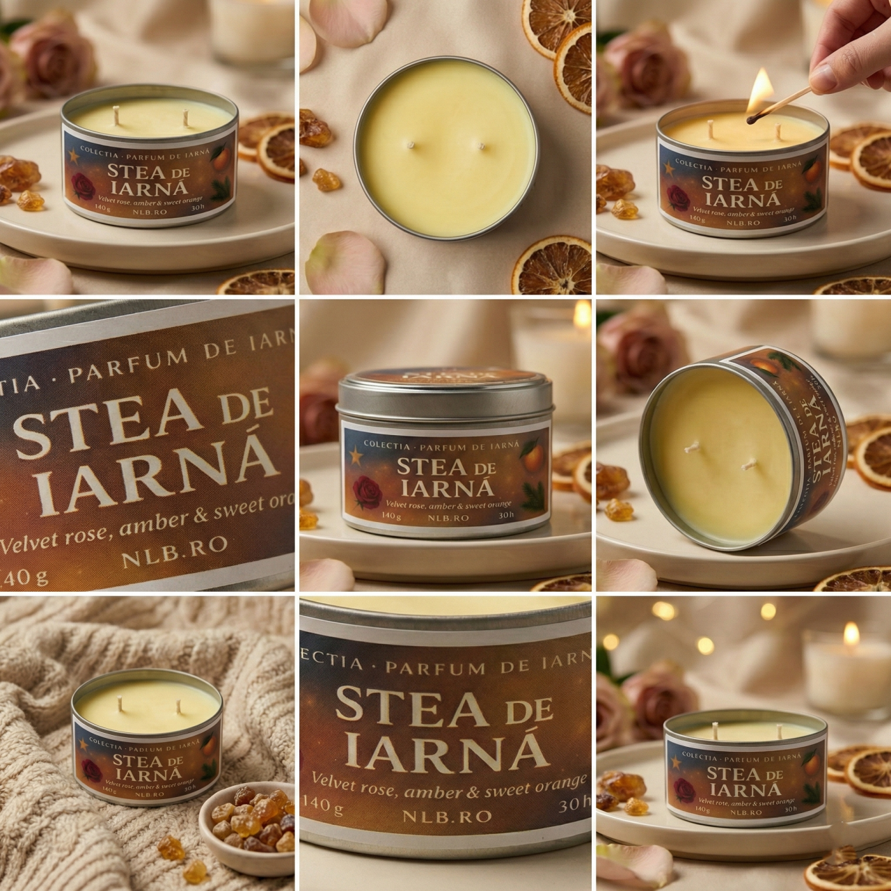 Lumânare parfumată din ceară de soia – Stea de Iarnă – Handmade | 140g [2]