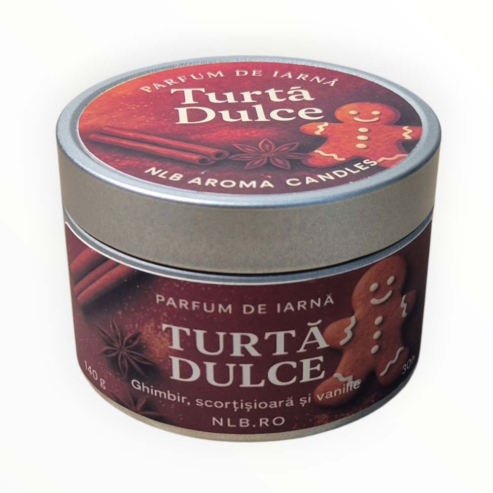 Lumânare parfumată din ceară de soia – Turtă Dulce – Handmade | 140g [5]