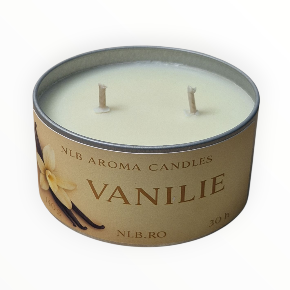 Lumânare parfumată din ceară de soia – Vanilie – Handmade | 140g [4]