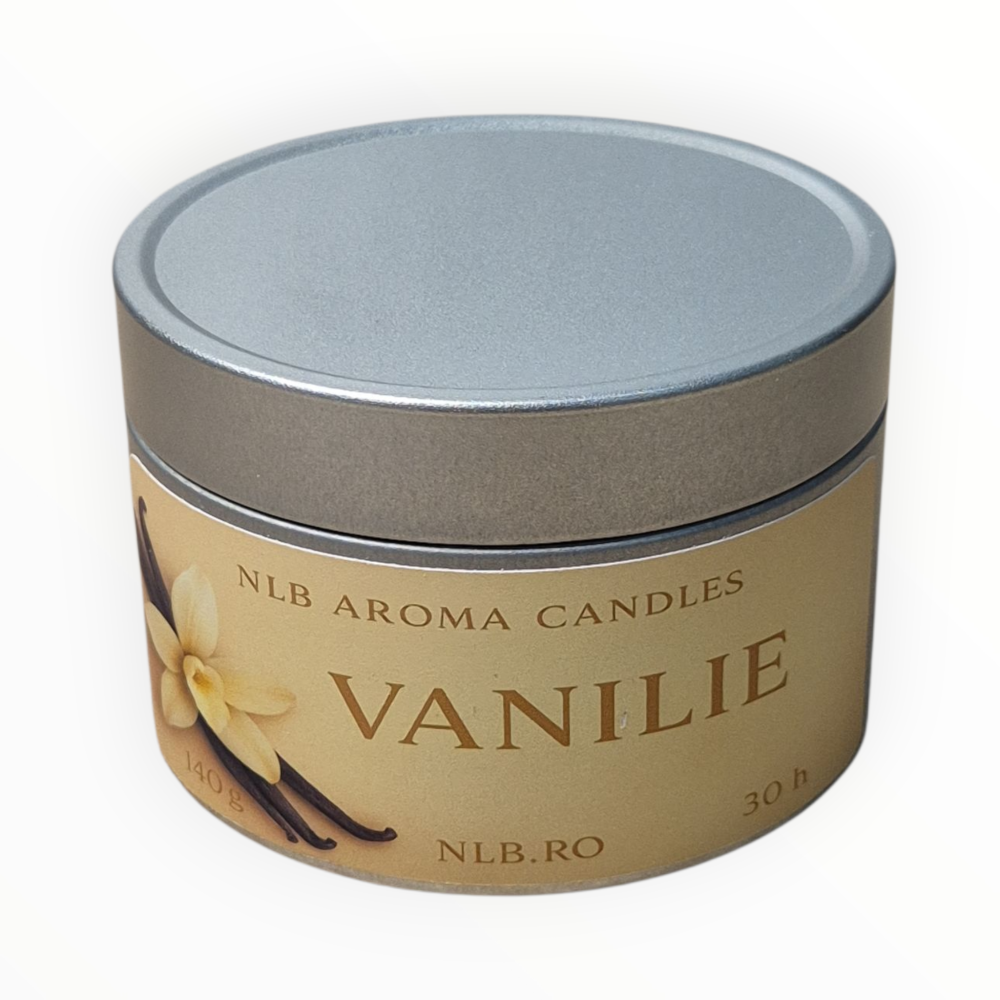 Lumânare parfumată din ceară de soia – Vanilie – Handmade | 140g [5]