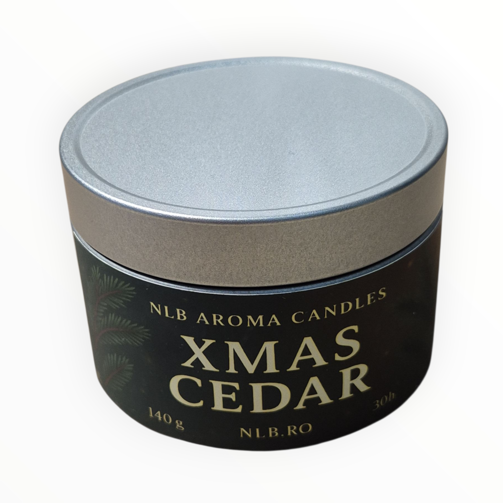 Lumânare parfumată din ceară de soia – Xmas Cedar – Handmade 140g [5]