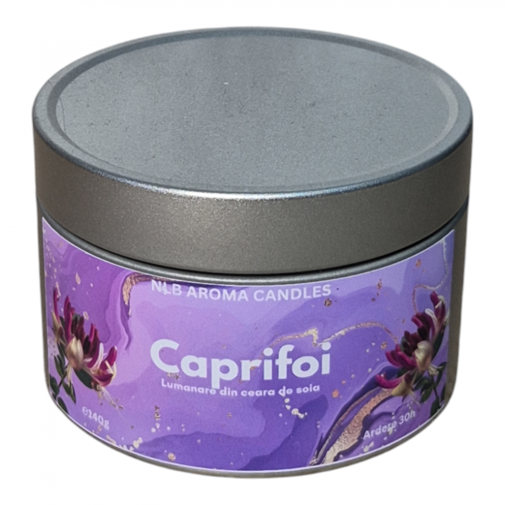 Lumânare parfumată Caprifoi – Handmade, Ceară de Soia, 140g [2]