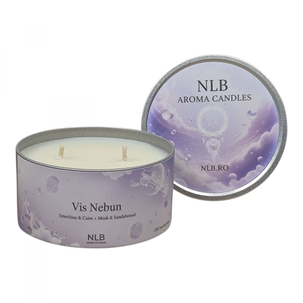 Lumânare parfumată premium 140g din ceară de soia – Vis Nebun | NLB Intense [1]