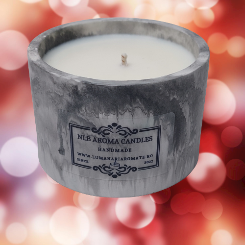 Lumanare parfumata,Tabacco & Vanilla,ceara soia, fitil bumbac, handmade, nontoxic, 120 g [3]