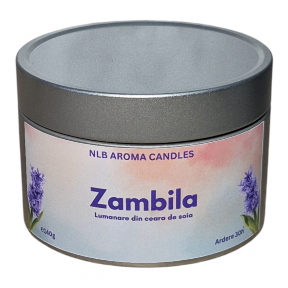 Lumânare parfumată – Zambilă, Handmade, Ceară de Soia, 140g [2]