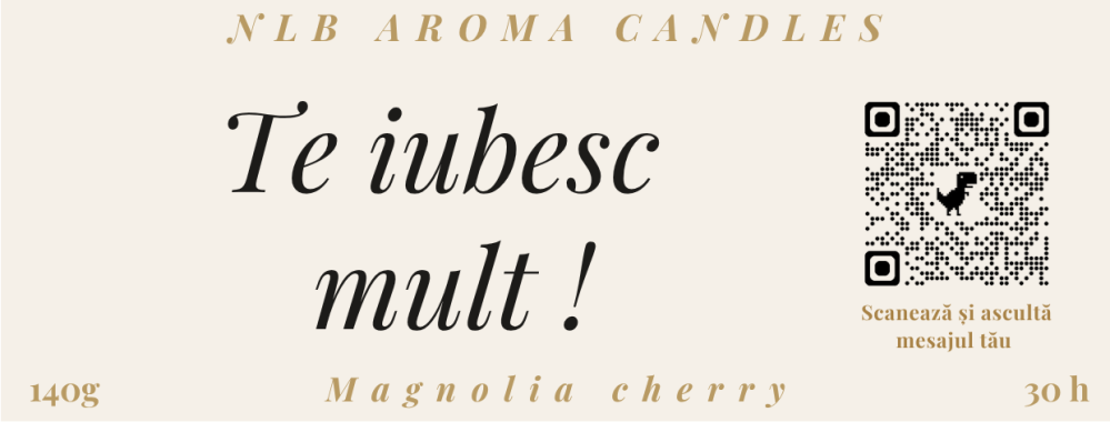 Lumânare personalizată cu mesaj audio – ceară de soia handmade NLB 140 g [3]