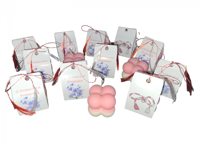 Martisor, Lumanare parfumata buble, Zambila, Primavara frumoasa 37g [5]