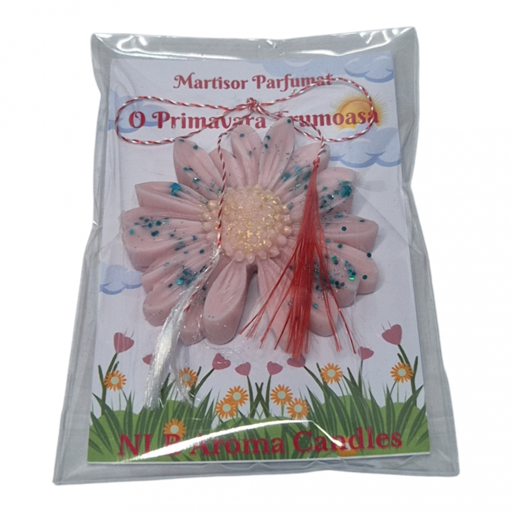 Mărțișor Parfumat din ceară de soia Magnolia Cherry 17g [2]