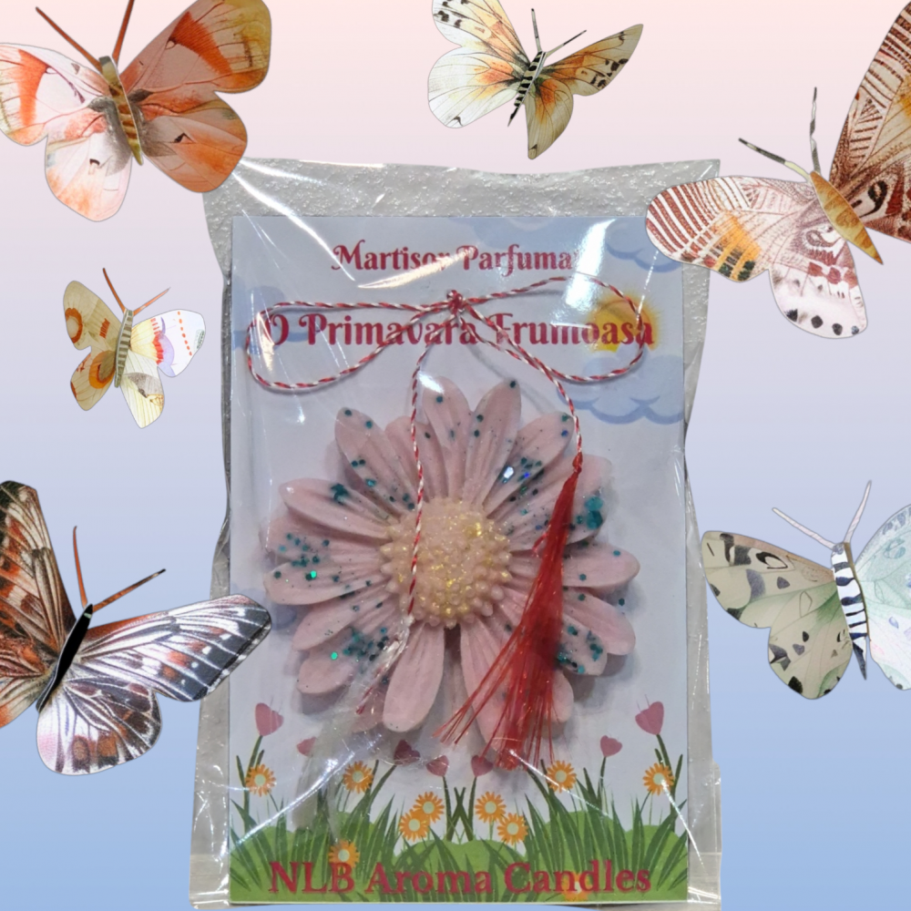 Mărțișor Parfumat din ceară de soia Magnolia Cherry 17g [4]