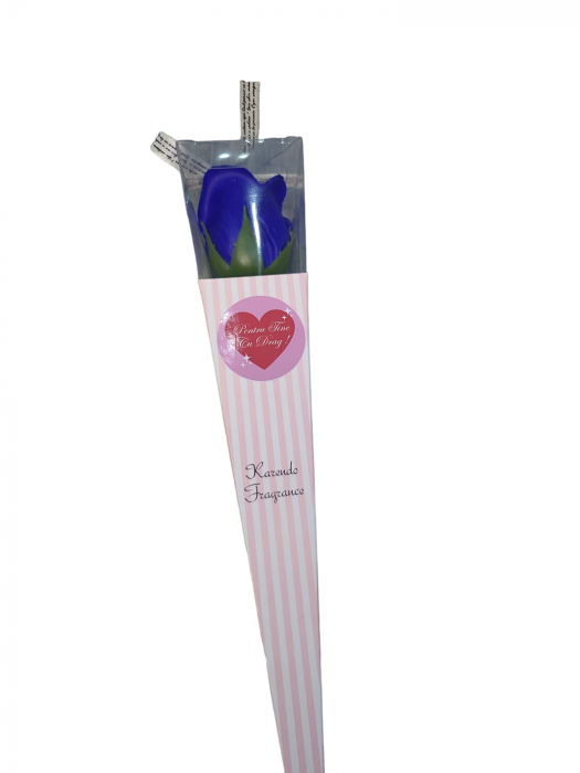 Trandafir din Săpun în Cutie Eleganta Pentru tine Cu drag Albastru [2]
