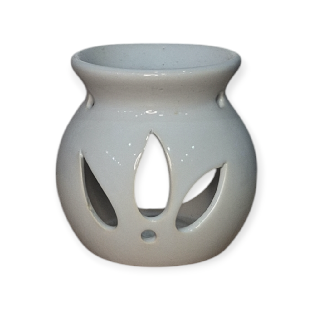 Vas Ceramic Aromaterapie alb inaltime 8 cm [2]