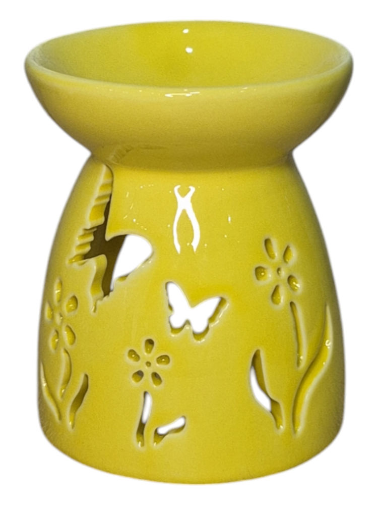 Vas ceramic pentru aromaterapie Primavara - 10 cm Galben [2]