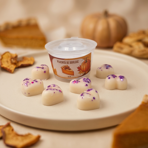 Ceară Parfumată (Wax Melts) - Ceară parfumată aromaterapie handmade cu ceară de soia – Plăcintă de dovleac
