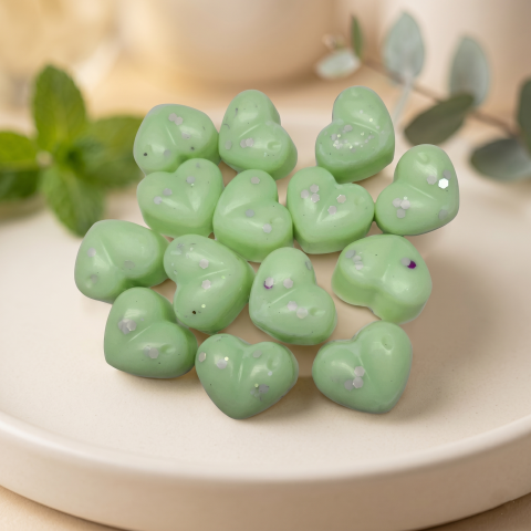 Ceară Parfumată (Wax Melts) - Ceara parfumata din soia, aromaterapie, wax melt, handmade, Menta si eucalipt, 25g